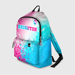 Рюкзак Brighton neon gradient style посередине, цвет: 3D-принт