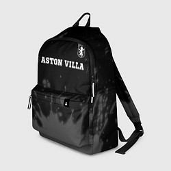 Рюкзак Aston Villa sport на темном фоне посередине, цвет: 3D-принт