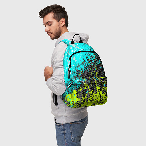Рюкзак Брызги красок с геометрией / 3D-принт – фото 5