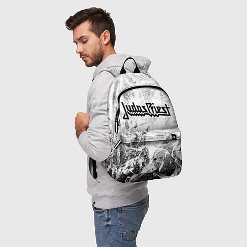 Рюкзак Judas Priest white graphite / 3D-принт – фото 5