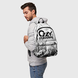 Рюкзак Ozzy Osbourne white graphite, цвет: 3D-принт — фото 2