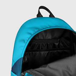 Рюкзак Яркий голубой с синим градиент комбинированный кро, цвет: 3D-принт — фото 2