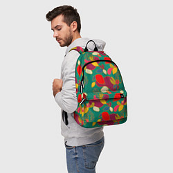 Рюкзак Ягодно-цветочная абстракция, цвет: 3D-принт — фото 2