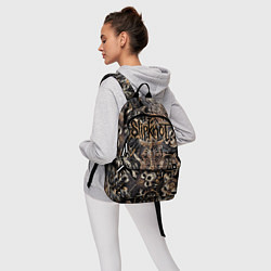 Рюкзак Slipknot на фоне масок черепов животных, цвет: 3D-принт — фото 2
