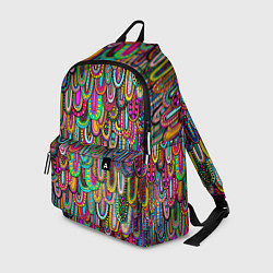 Рюкзак Абстрактные перья в стиле бохо, цвет: 3D-принт