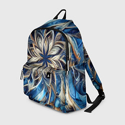 Рюкзак Джинса и цветочный орнамент - нейросеть, цвет: 3D-принт