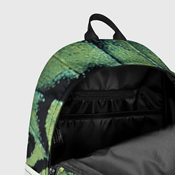Рюкзак Зелено-черные пятна на светлом, цвет: 3D-принт — фото 2