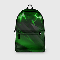 Рюкзак Яркая зеленая объемная абстракция, цвет: 3D-принт — фото 2