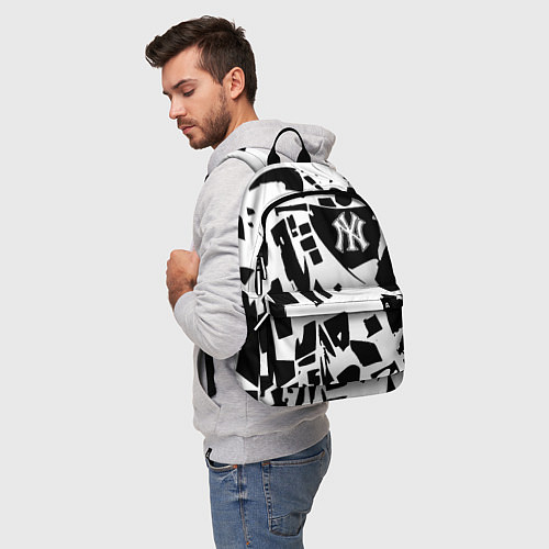 Рюкзак New York yankees - abstraction / 3D-принт – фото 5