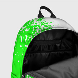 Рюкзак Xbox кислотные зеленые краски, цвет: 3D-принт — фото 2