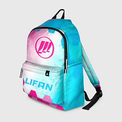 Рюкзак Lifan neon gradient style по-центру, цвет: 3D-принт