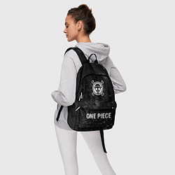 Рюкзак One Piece glitch на темном фоне по-центру, цвет: 3D-принт — фото 2