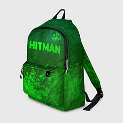 Рюкзак Hitman - green gradient посередине, цвет: 3D-принт