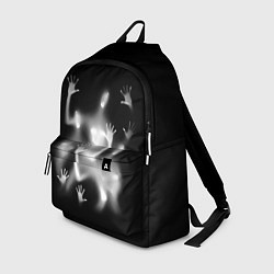 Рюкзак Белые призрачные силуэты Y2K, цвет: 3D-принт