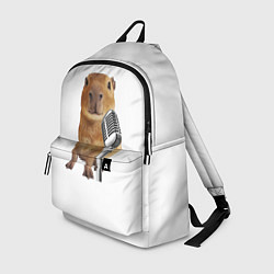 Рюкзак Капибара с микрофоном мем, цвет: 3D-принт