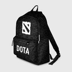 Рюкзак Dota glitch на темном фоне по-центру, цвет: 3D-принт