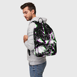 Рюкзак Краски глитч неон, цвет: 3D-принт — фото 2