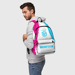 Рюкзак Benfica neon gradient style по-центру, цвет: 3D-принт — фото 2