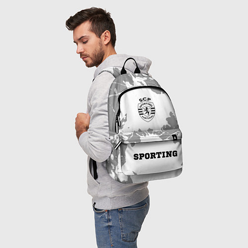 Рюкзак Sporting sport на светлом фоне по-центру / 3D-принт – фото 5