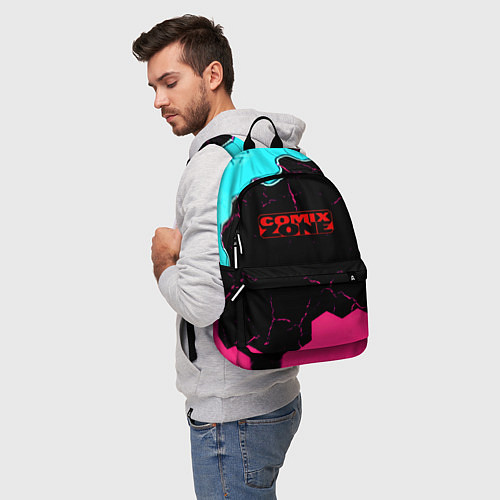 Рюкзак Comix zone hexagon / 3D-принт – фото 5