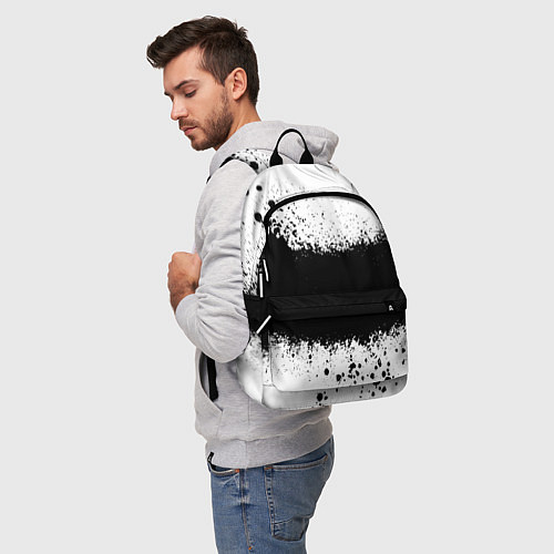 Рюкзак Просто краски чёрные / 3D-принт – фото 5