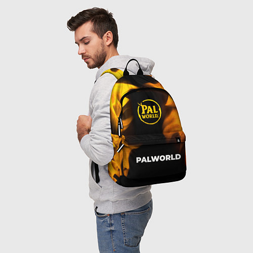 Рюкзак Palworld - gold gradient по-центру / 3D-принт – фото 5