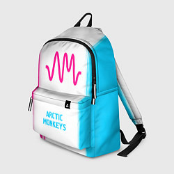 Рюкзак Arctic Monkeys neon gradient style по-центру, цвет: 3D-принт