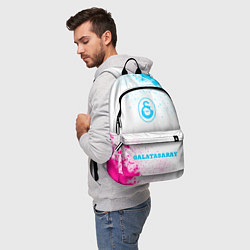 Рюкзак Galatasaray neon gradient style по-центру, цвет: 3D-принт — фото 2
