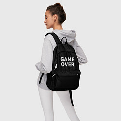 Рюкзак Game over white logo, цвет: 3D-принт — фото 2
