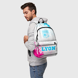 Рюкзак Lyon neon gradient style по-центру, цвет: 3D-принт — фото 2