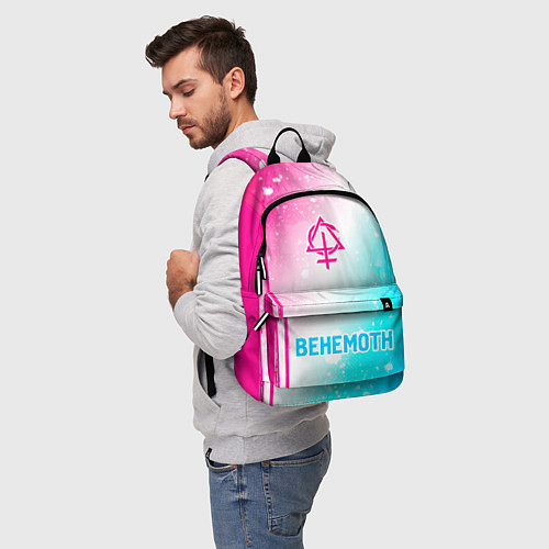 Рюкзак Behemoth neon gradient style по-центру / 3D-принт – фото 5