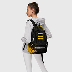 Рюкзак OneRepublic - gold gradient по-центру, цвет: 3D-принт — фото 2