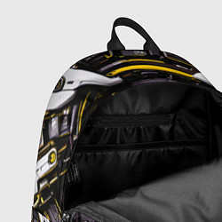 Рюкзак Жёлтая сфера киберпанк, цвет: 3D-принт — фото 2