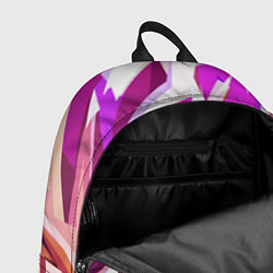 Рюкзак Бело-розовая абстракция, цвет: 3D-принт — фото 2