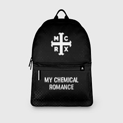 Рюкзак My Chemical Romance glitch на темном фоне по-центр, цвет: 3D-принт — фото 2