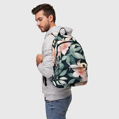 Рюкзак Цветочный паттерн / 3D-принт – фото 5
