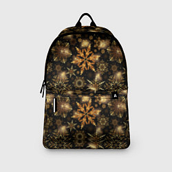 Рюкзак Золотые снежинки, цвет: 3D-принт — фото 2