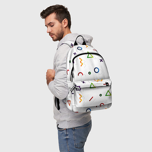 Рюкзак Геометрический хаос / 3D-принт – фото 5