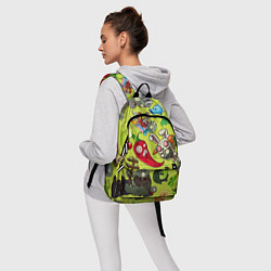 Рюкзак Растения против зомби с героями, цвет: 3D-принт — фото 2