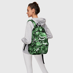 Рюкзак Растения против зомби в зеленом цвете, цвет: 3D-принт — фото 2