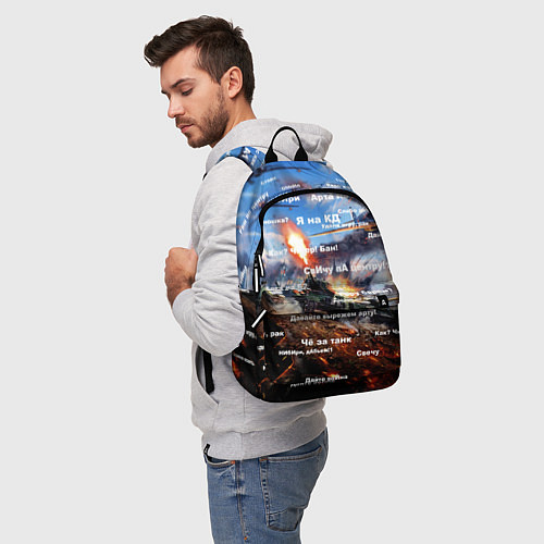 Рюкзак Сленг геймеров танкистов / 3D-принт – фото 5