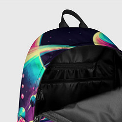 Рюкзак Неоновый разноцветный космос, цвет: 3D-принт — фото 2