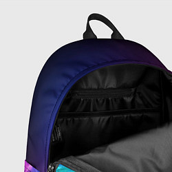 Рюкзак Звуковая волна неоновый узор, цвет: 3D-принт — фото 2
