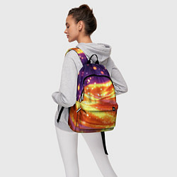 Рюкзак Золотая волнистая текстура, цвет: 3D-принт — фото 2