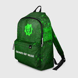 Рюкзак Gears of War - green gradient по-центру, цвет: 3D-принт