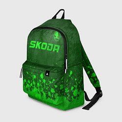 Рюкзак Skoda - green gradient посередине, цвет: 3D-принт