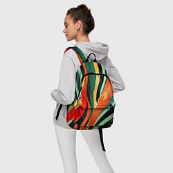 Рюкзак Тропическая жаркая абстракция, цвет: 3D-принт — фото 2