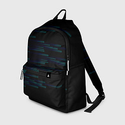 Рюкзак Color blue black strip, цвет: 3D-принт