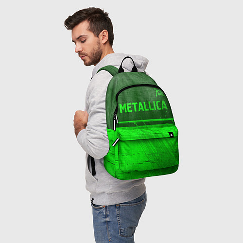 Рюкзак Metallica - green gradient посередине / 3D-принт – фото 5