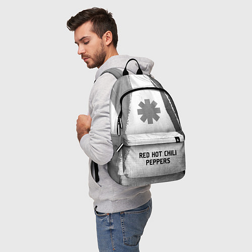 Рюкзак Red Hot Chili Peppers - white gradient по-центру / 3D-принт – фото 5